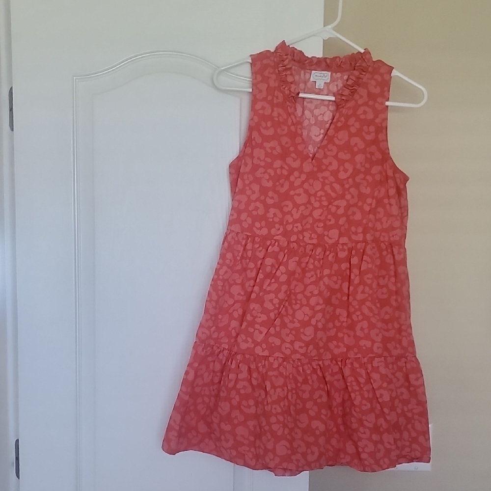 Mud Pie Red Smocked Ruffled Sundress